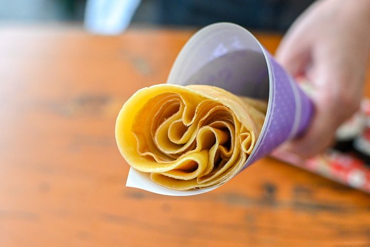 クレープのアップ