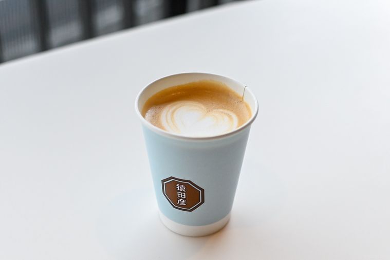 カフェラテのアップ