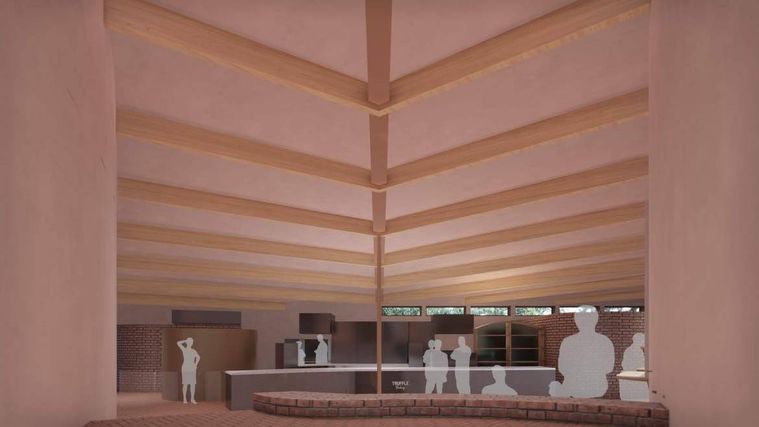 天井の高い建築施設