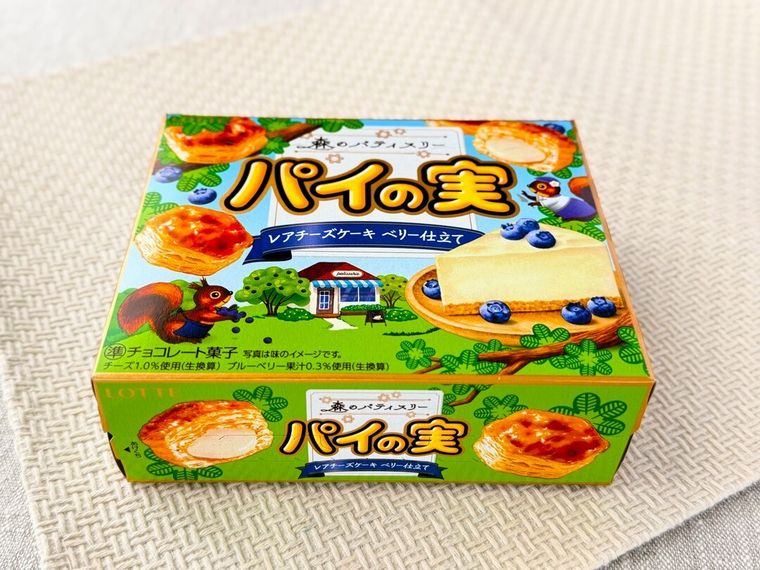 パイの実レアチーズケーキ ベリー仕立てのパッケージ