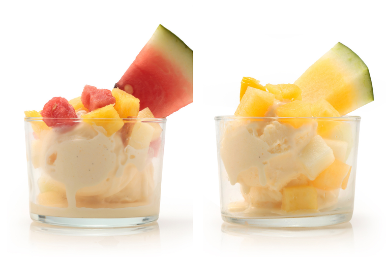 スイカのせジェラート