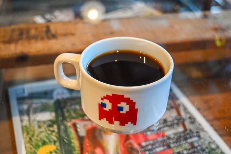 コーヒーのアップ