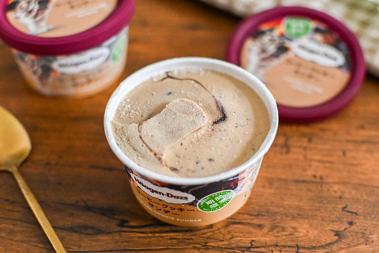 アイスの中身のアップ