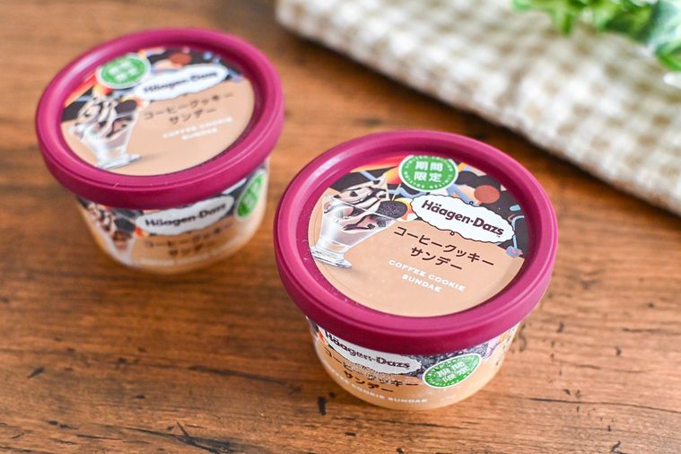 アイスのパッケージのアップ