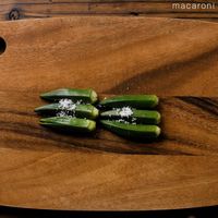 作り方 梅とオクラの白だしそうめん