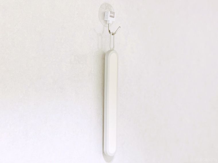 ボトル乾燥スティックを吊り下げて保管している様子