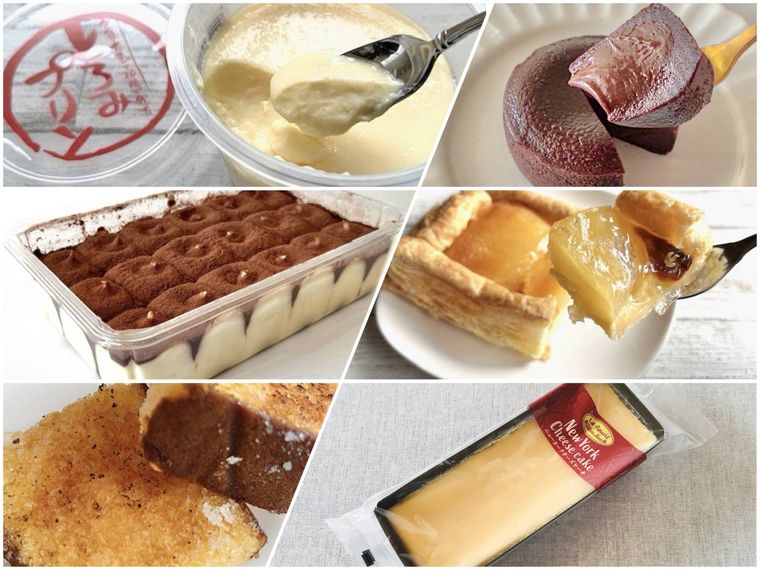 ロピアのスイーツ6種のコラージュ