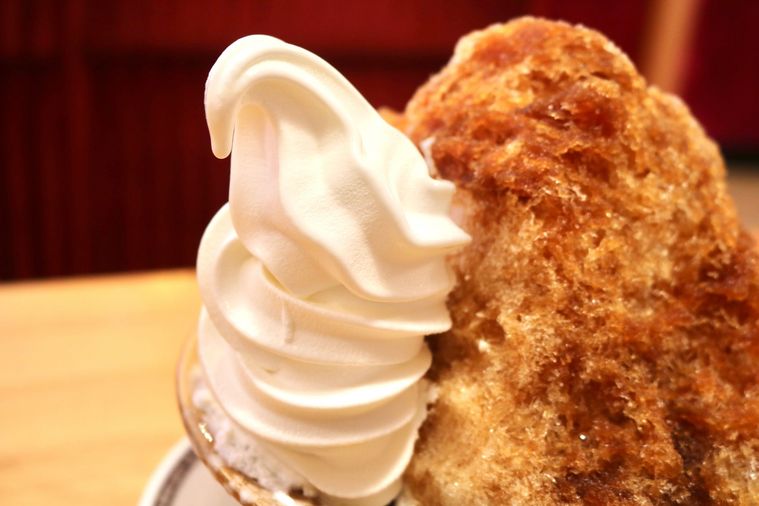 ソフトクリームとチャイ氷