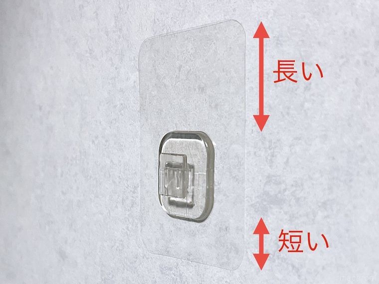 保護フィルムを貼った様子