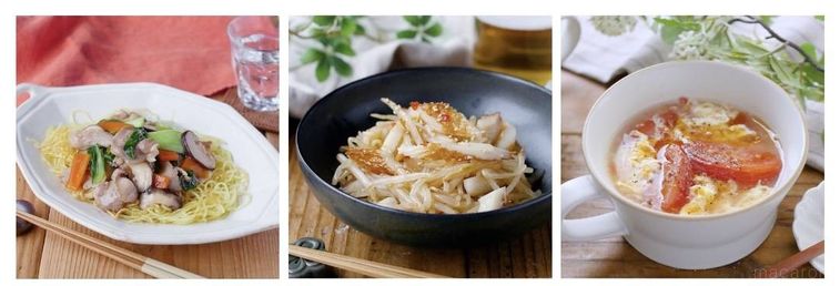 あんかけ焼きそば献立