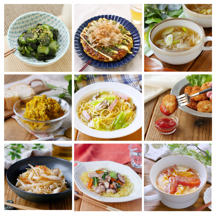 米なし献立のコラージュ画像