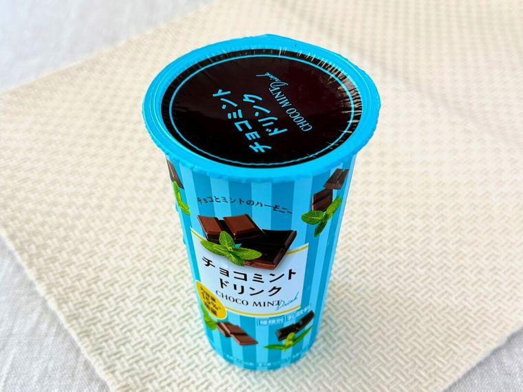チョコミントドリンクのパッケージ
