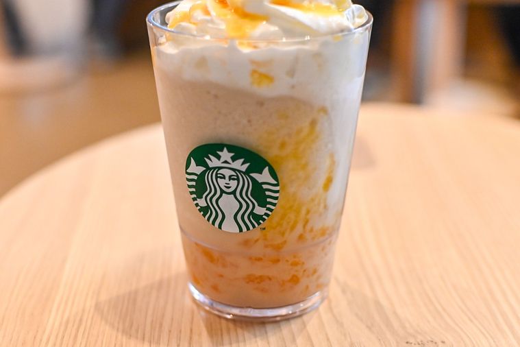 フラペチーノの中身のアップ