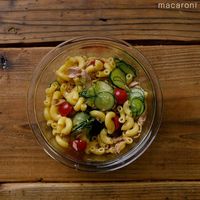 作り方 マヨネーズなしでめんつゆマカロニサラダ