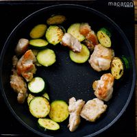 作り方 鶏肉とズッキーニのポン酢炒め