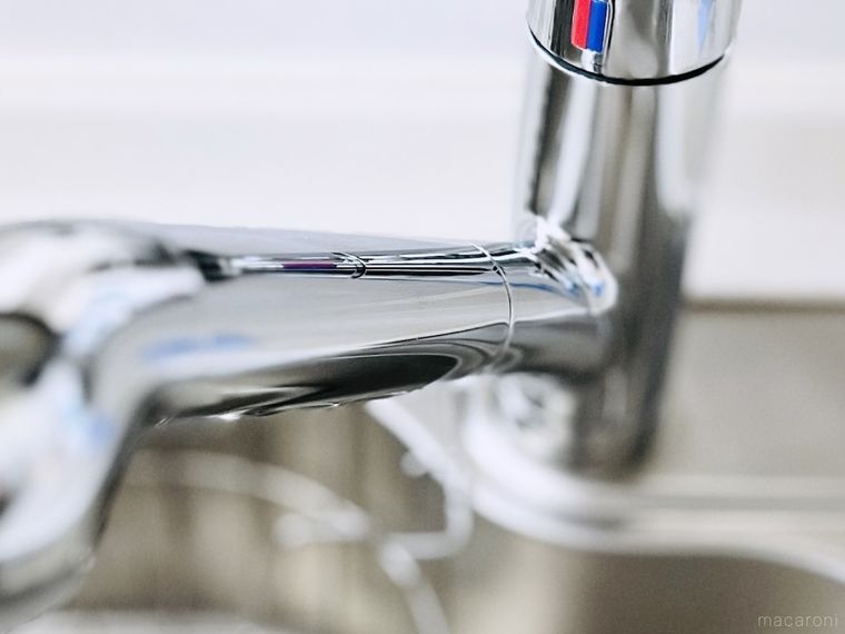 掃除後の蛇口まわり