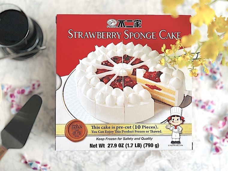 コストコで販売されている不二家のショートケーキのボックス