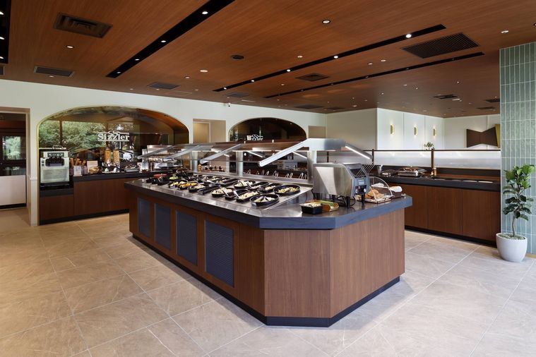 シズラー新宿三井ビル店のサラダバーの様子