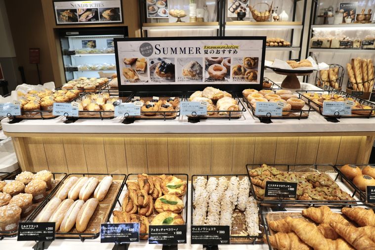 パンが並んでいる