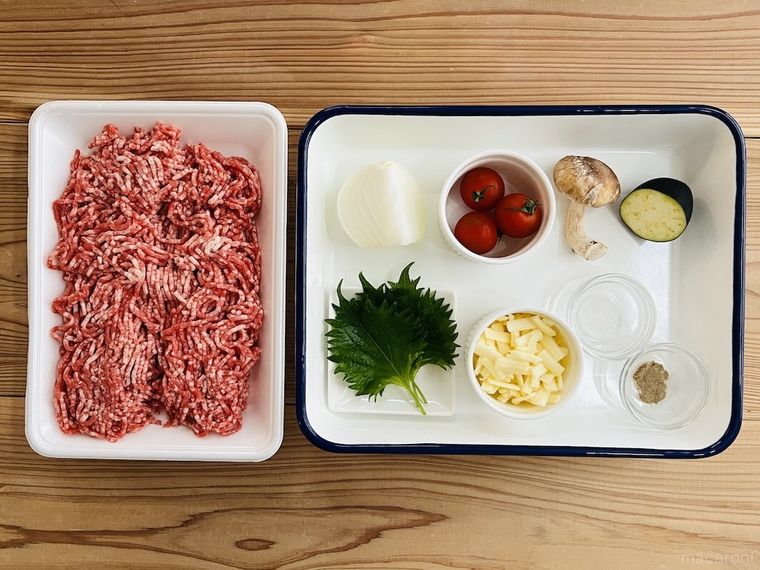 ハンバーグの材料