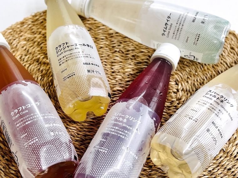無印良品の新作炭酸飲料5種