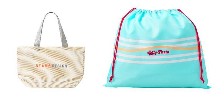 巾着付きメッシュトートバッグ