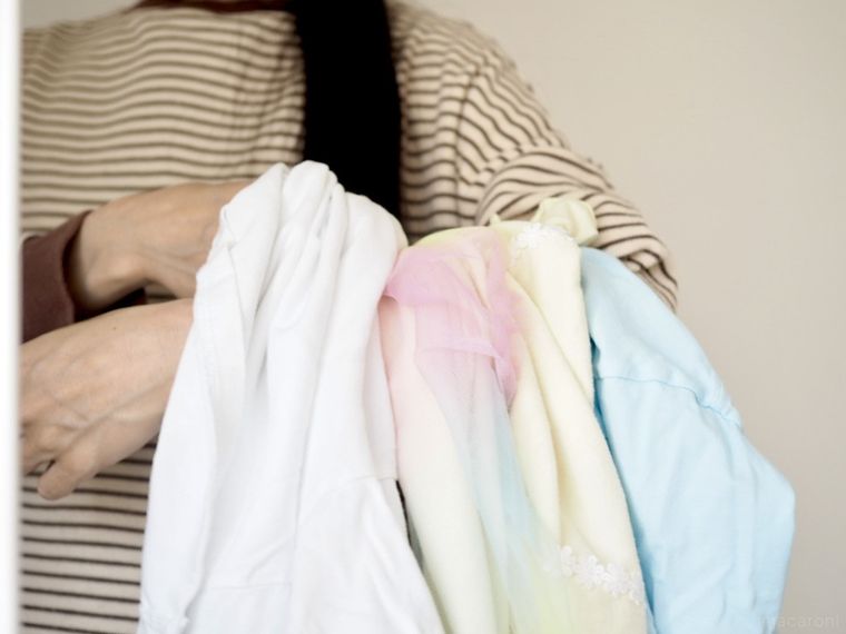 子ども服を素早く干す方法