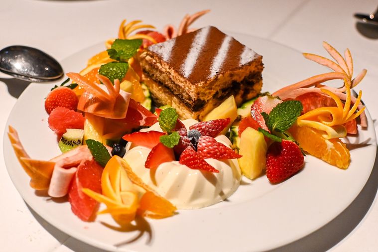 デザートのアップ