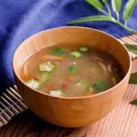 作り方 なめことオクラの味噌汁