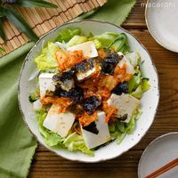 作り方 豆腐とキムチのサラダ