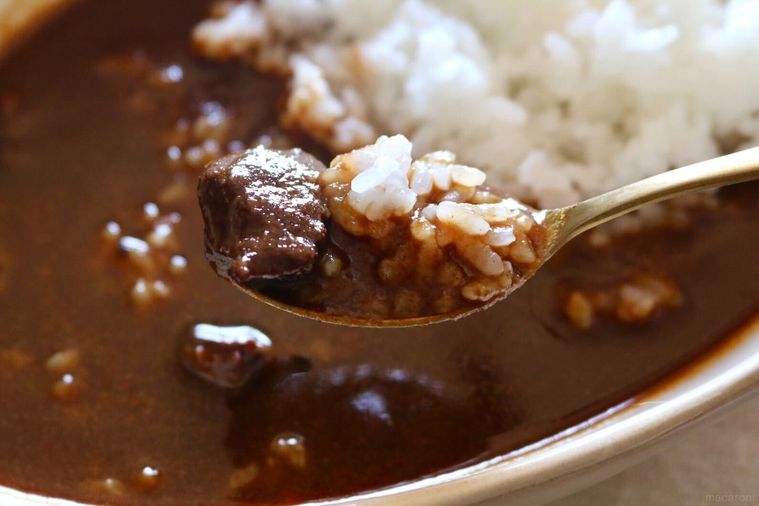 お肉とカシミールカレーとごはん