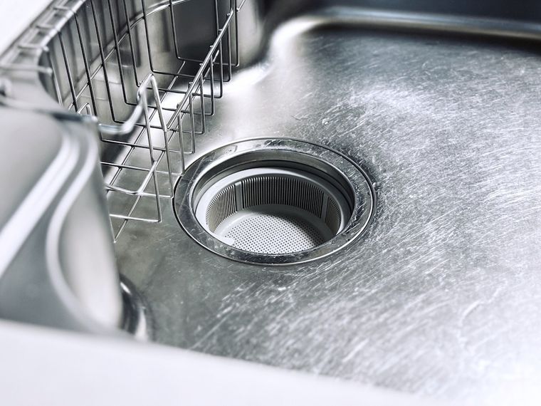 排水口ネットがついていないゴミ受け