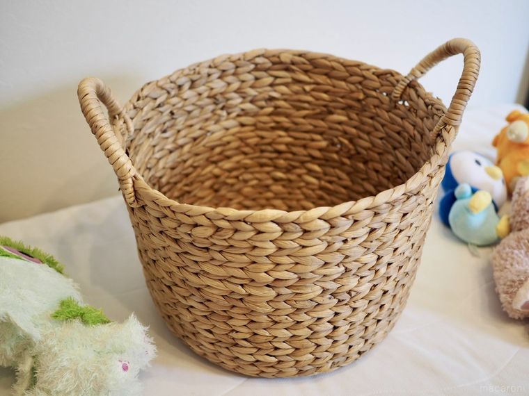 無印良品のラウンドバスケット