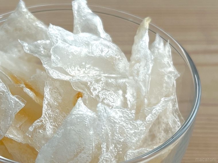 ライスペーパーで作ったスナック