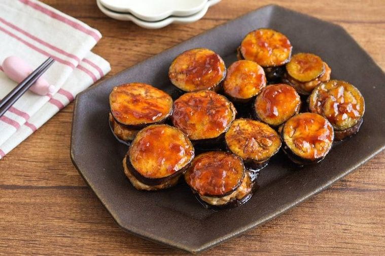 なすのはさみ焼き