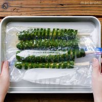 【作り方】トルネードきゅうりのにんにくごま油漬け