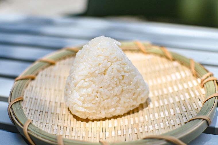 おにぎりのアップ