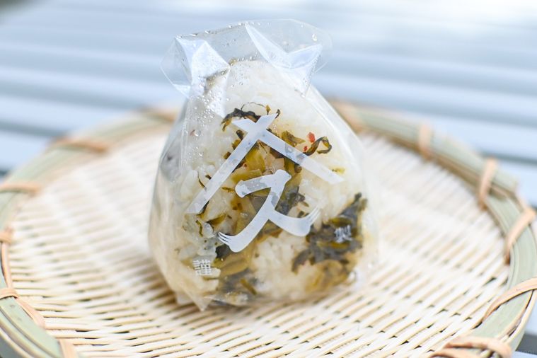 おにぎりのアップ