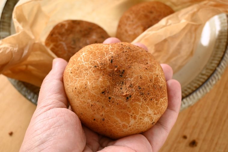 カムジャパンを手で持つ様子