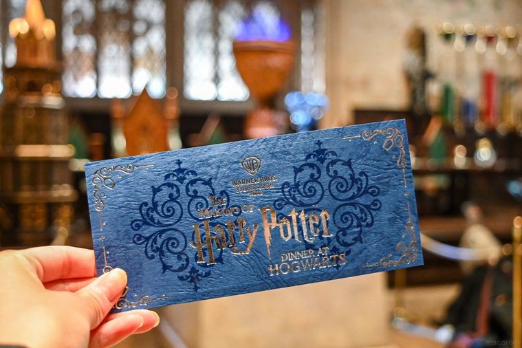 チケットを持っているところ