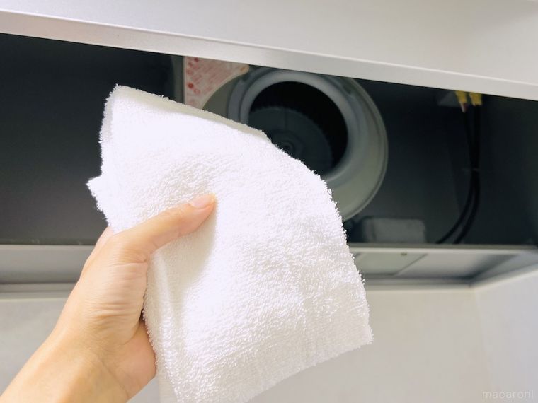 粗品タオルと換気扇