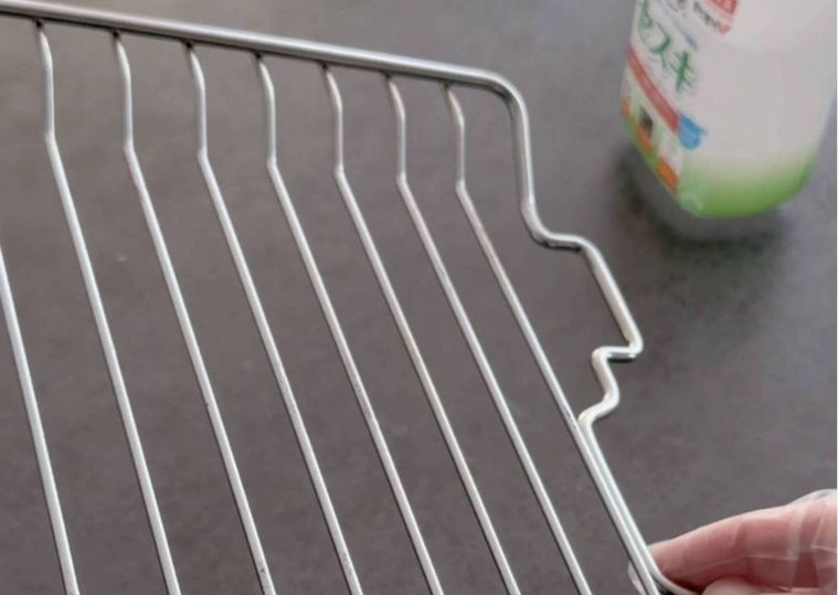 セスキ水を使った網の掃除