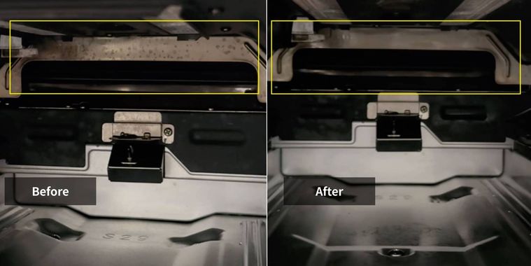 魚焼きグリル内のビフォーアフター