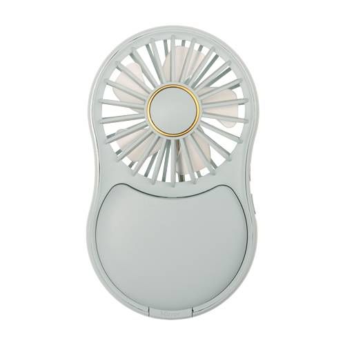 LEDライトミラー付きハンディファン