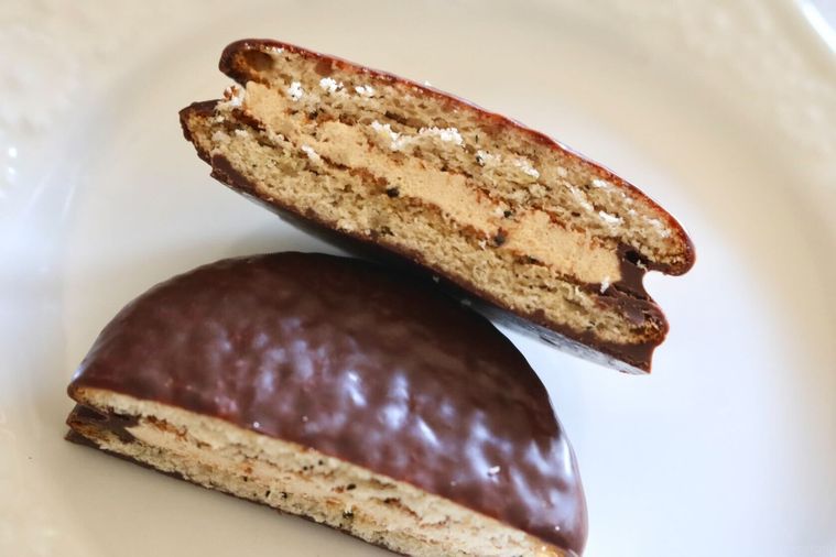 チョコパイの断面