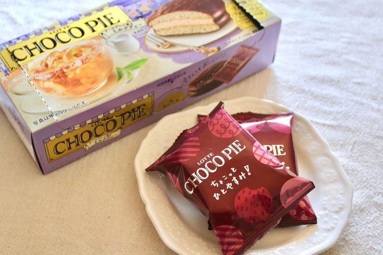 チョコパイアールグレイ香るミルクティー