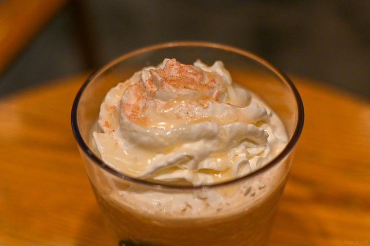 ホイップクリームのアップ