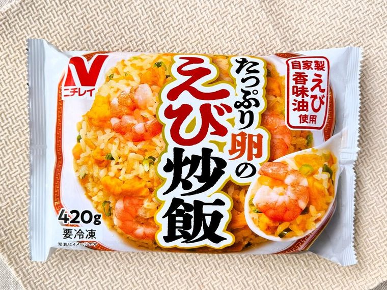 ニチレイフーズ「たっぷり卵のえび炒飯」のパッケージ
