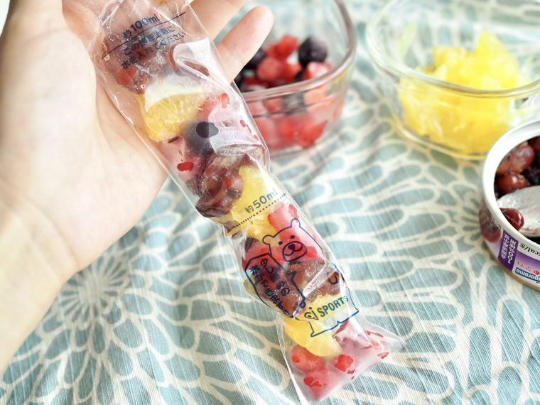 氷棒で作る白くま風アイスのレシピ