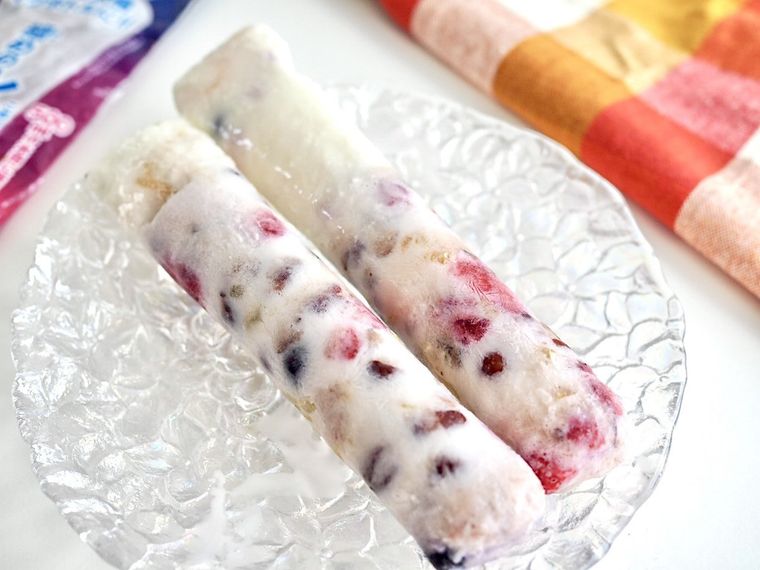 氷棒で作る白くま風アイスのレシピ